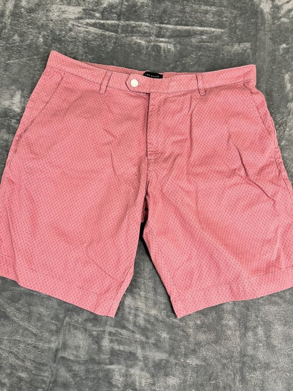 Ted Baker Mens Pink Patterned Shorts 36